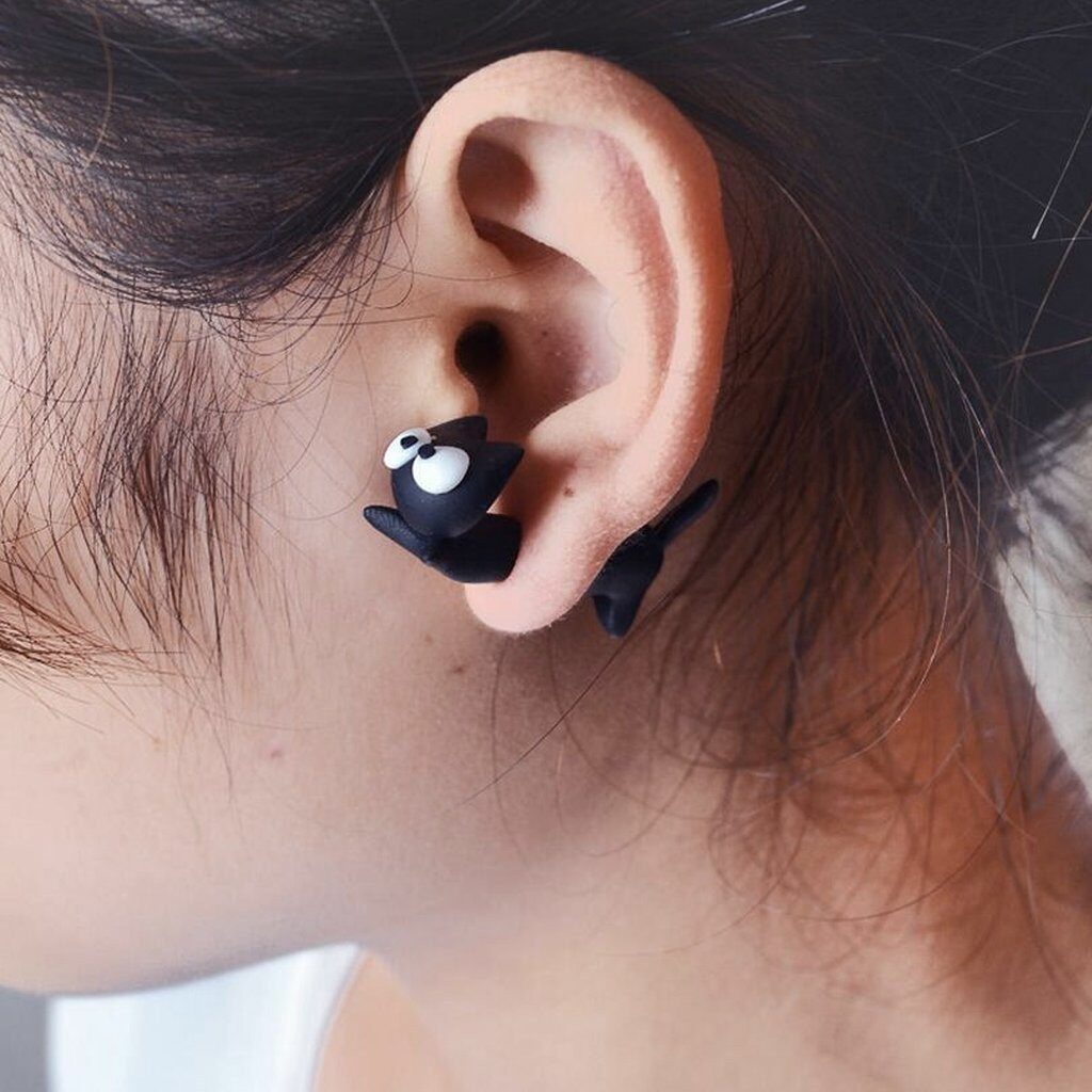 Cute cat earring