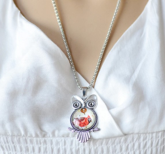 Vintage Owl Necklace