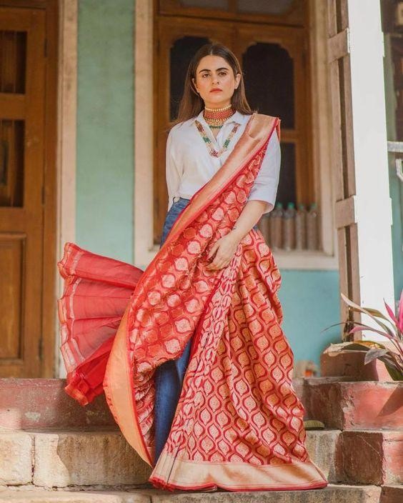 Pant style Saree