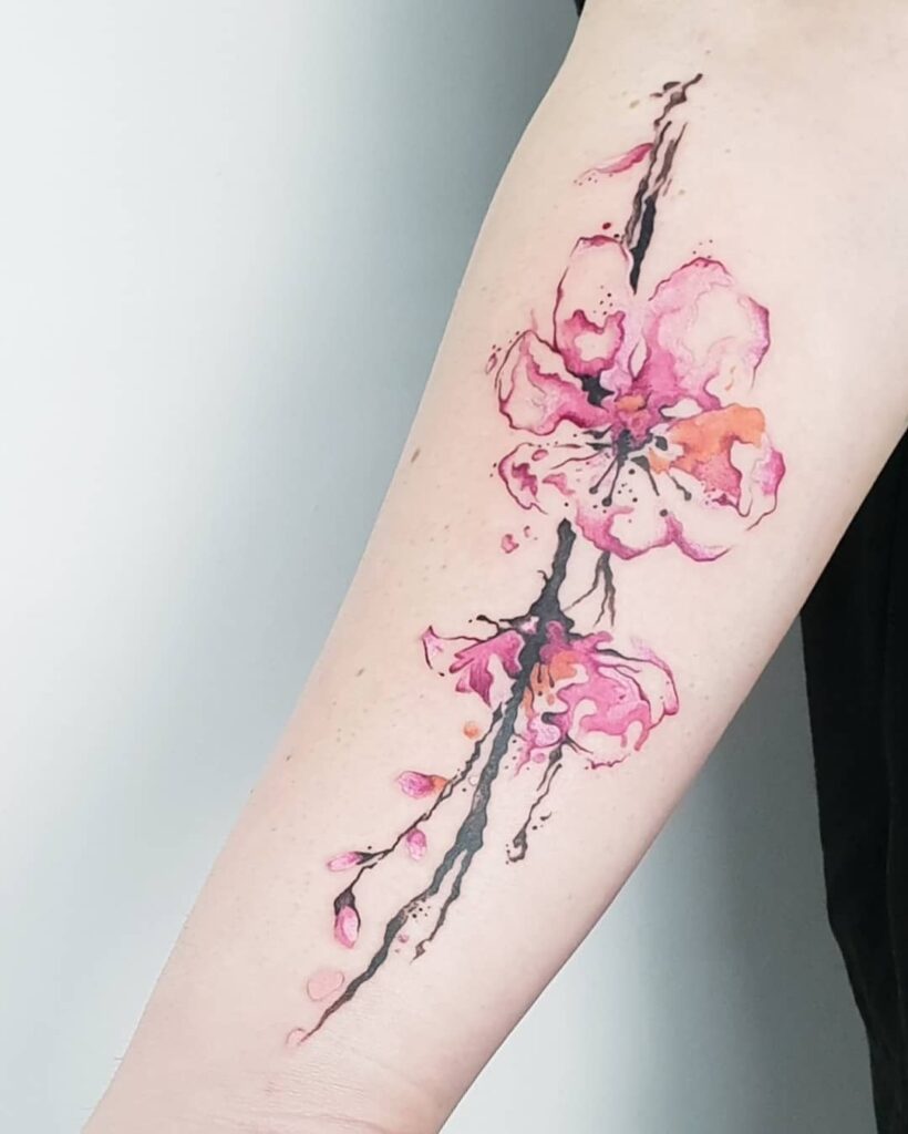 cherry blossoms tattoo