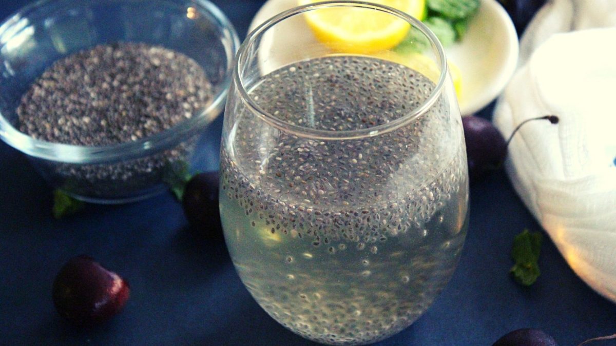 Chia seed and burn plant detox drink
