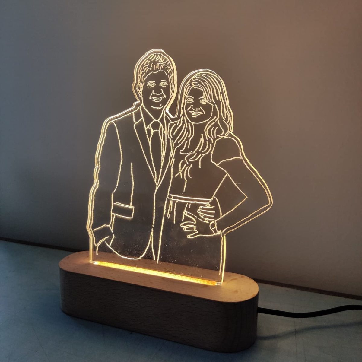 Line Art Photo Lamp