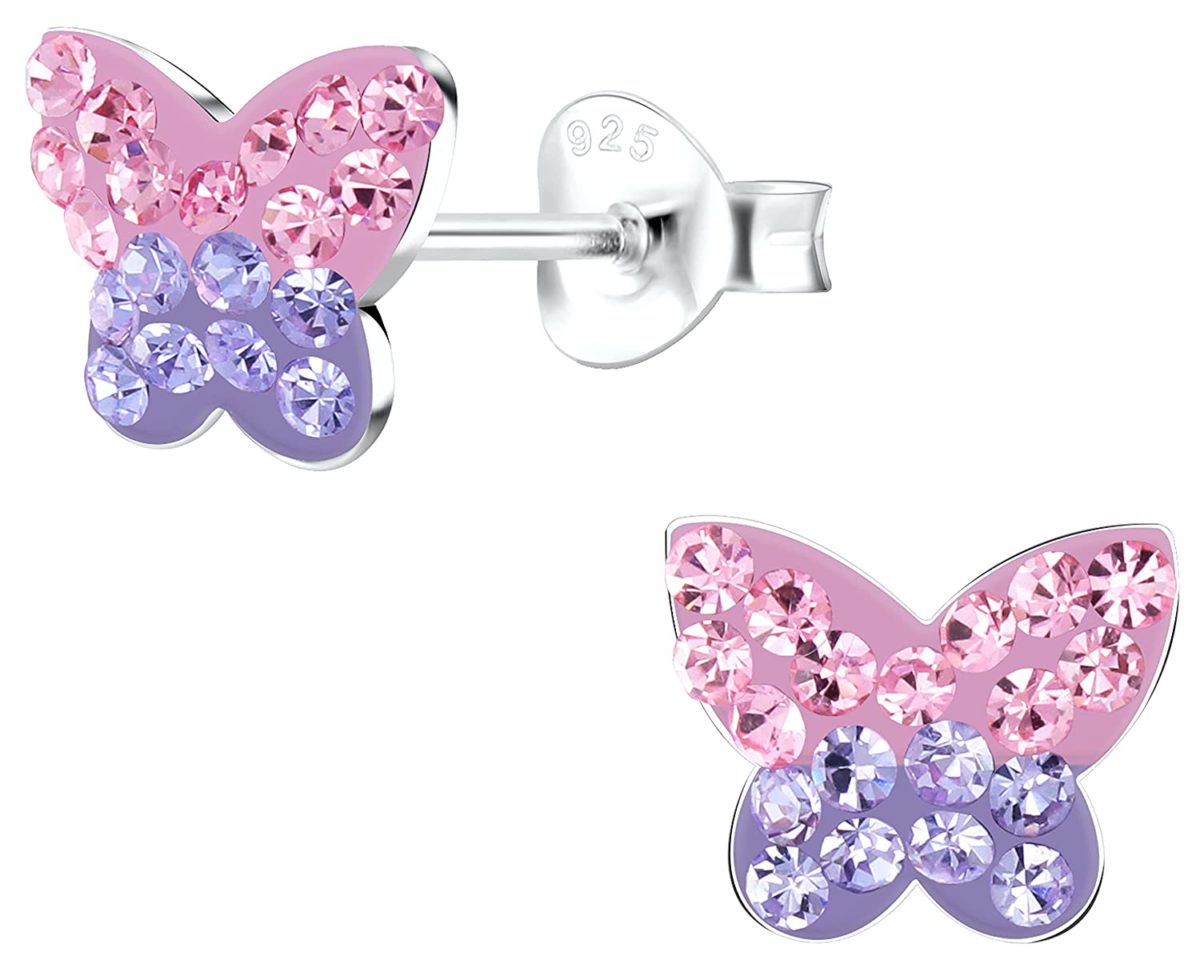 Pastel Butterfly Studs