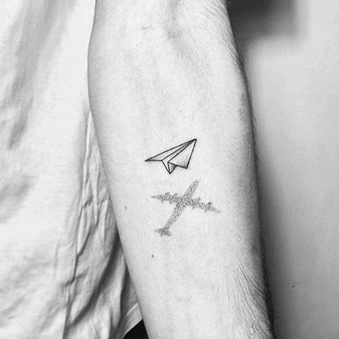Paper Plane Tattoo