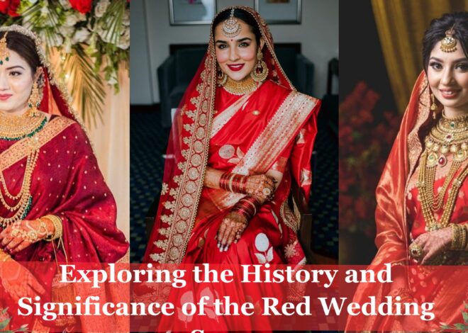 A Bride in Red: Exploring the History and Significance of the Red Wedding Saree