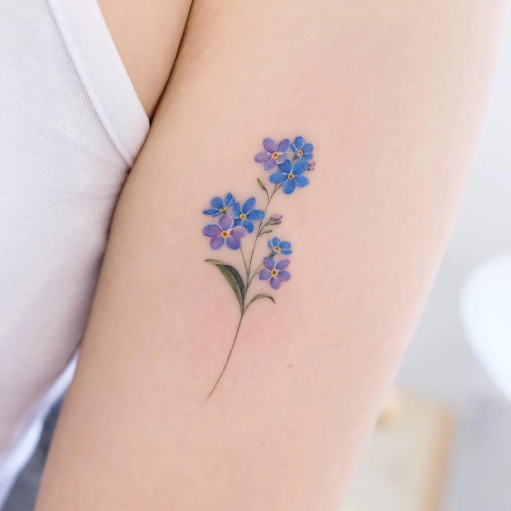 Forget-me-nots tattoos