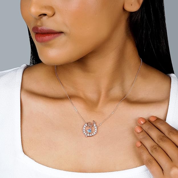 GIVA 925 Silver Rosegold Mother's Love Necklace