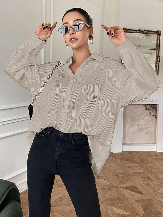 Leriya Fashion Oversized Shirt for Women