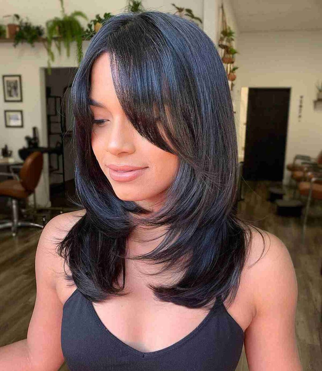 Medium Length with Long Layers & Subtle Bangs