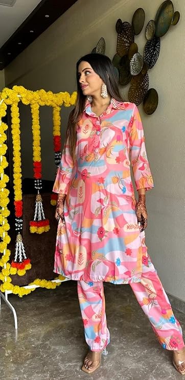 Vintage Rose Silk Co-ord set