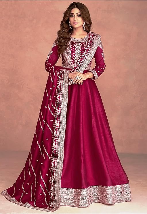 Anarkali Gown with Dupatta Set for Women