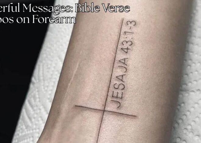Powerful Messages: Bible Verse Tattoos on Forearm