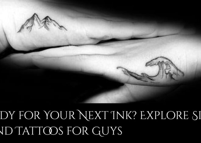 Ready for Your Next Ink? Explore Side Hand Tattoos for Guys