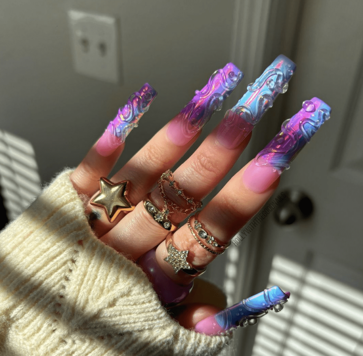 3-D and Textured Nail Art