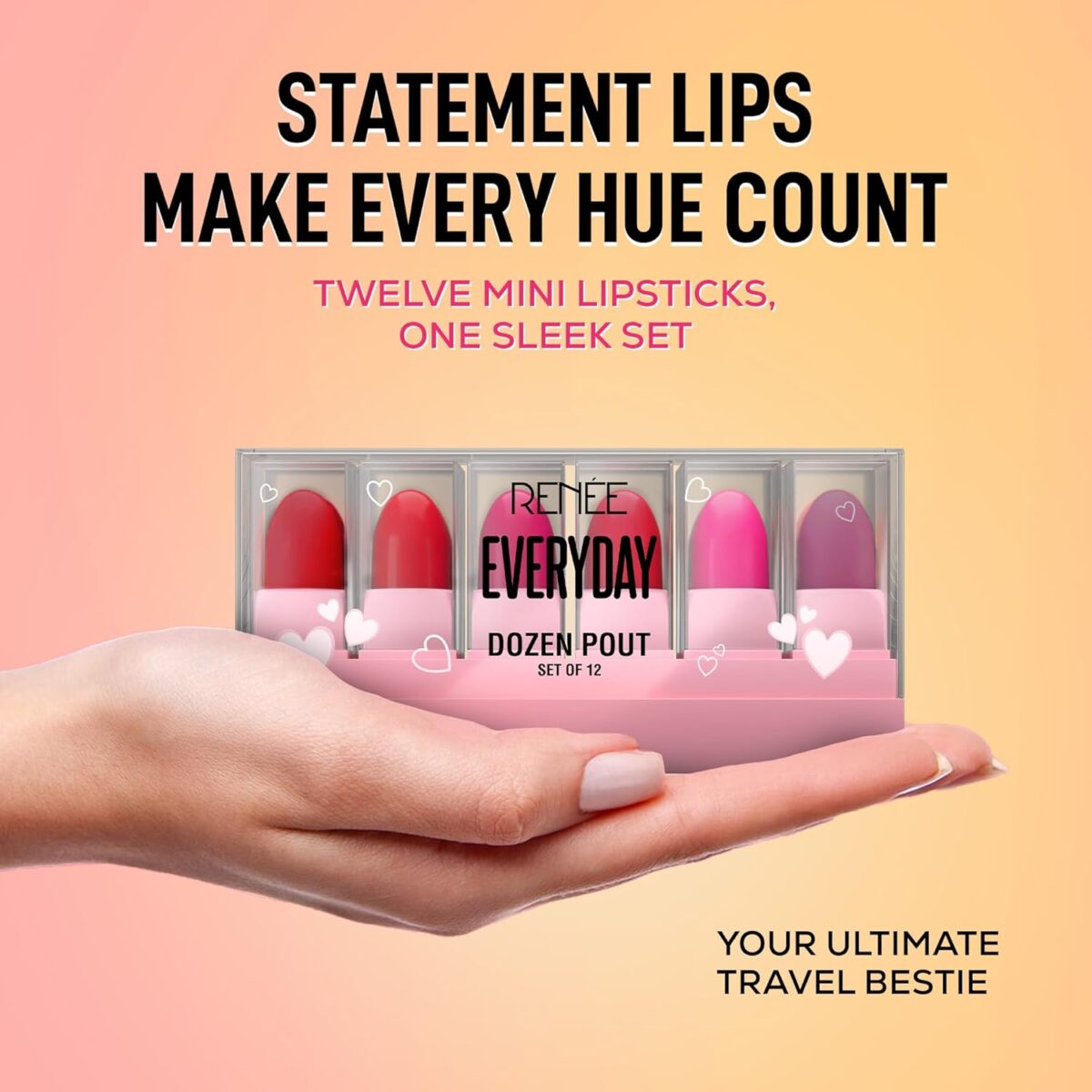RENEE Everyday Dozen Pout Mini Lipsticks