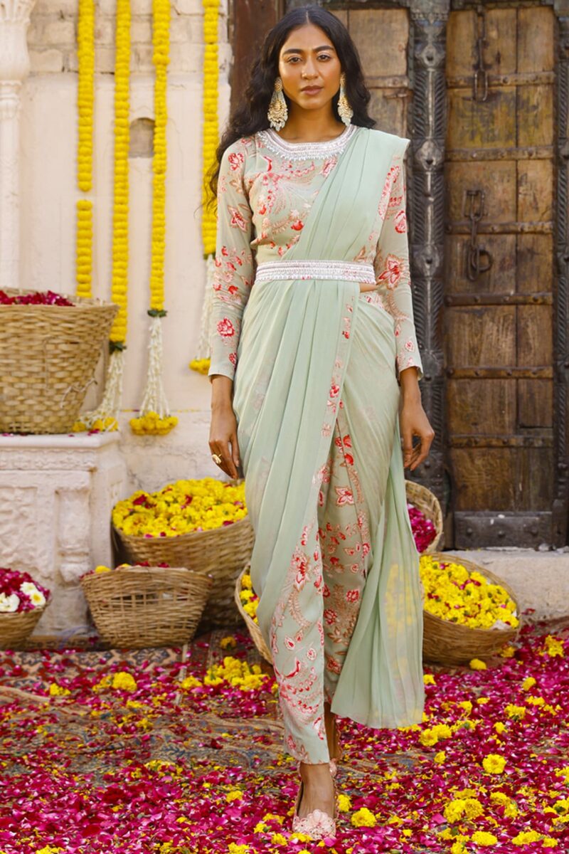 Saree-Pant Hybrid