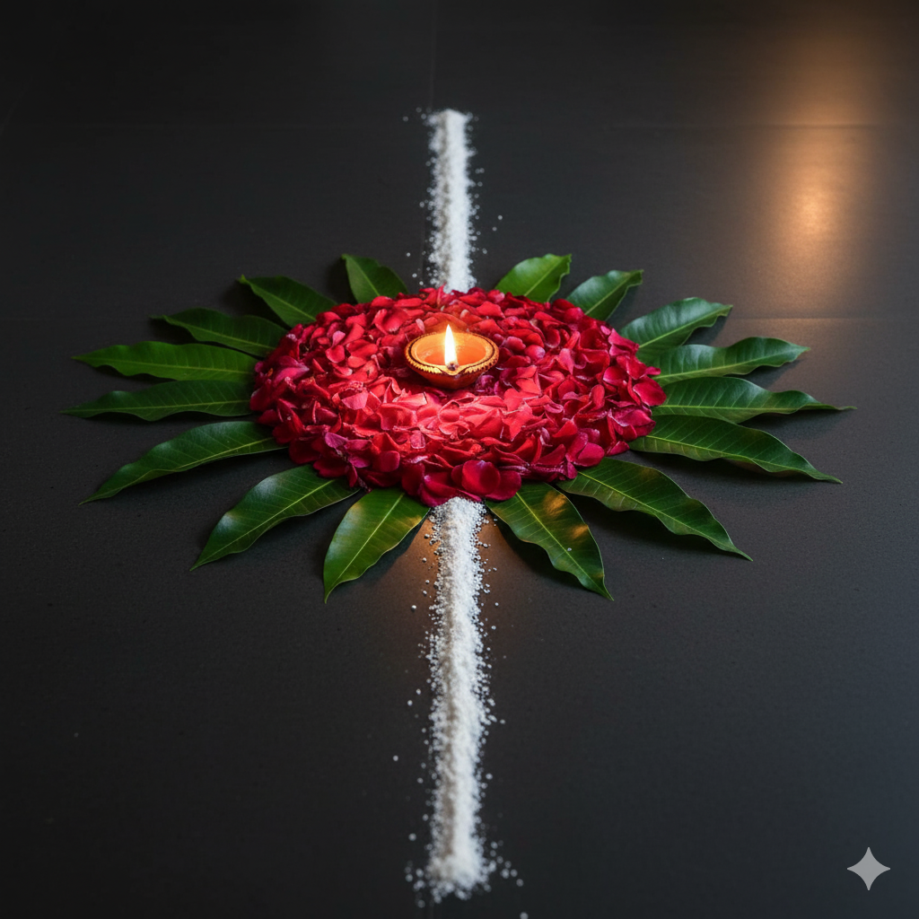 The Leaf and Flower Outline
