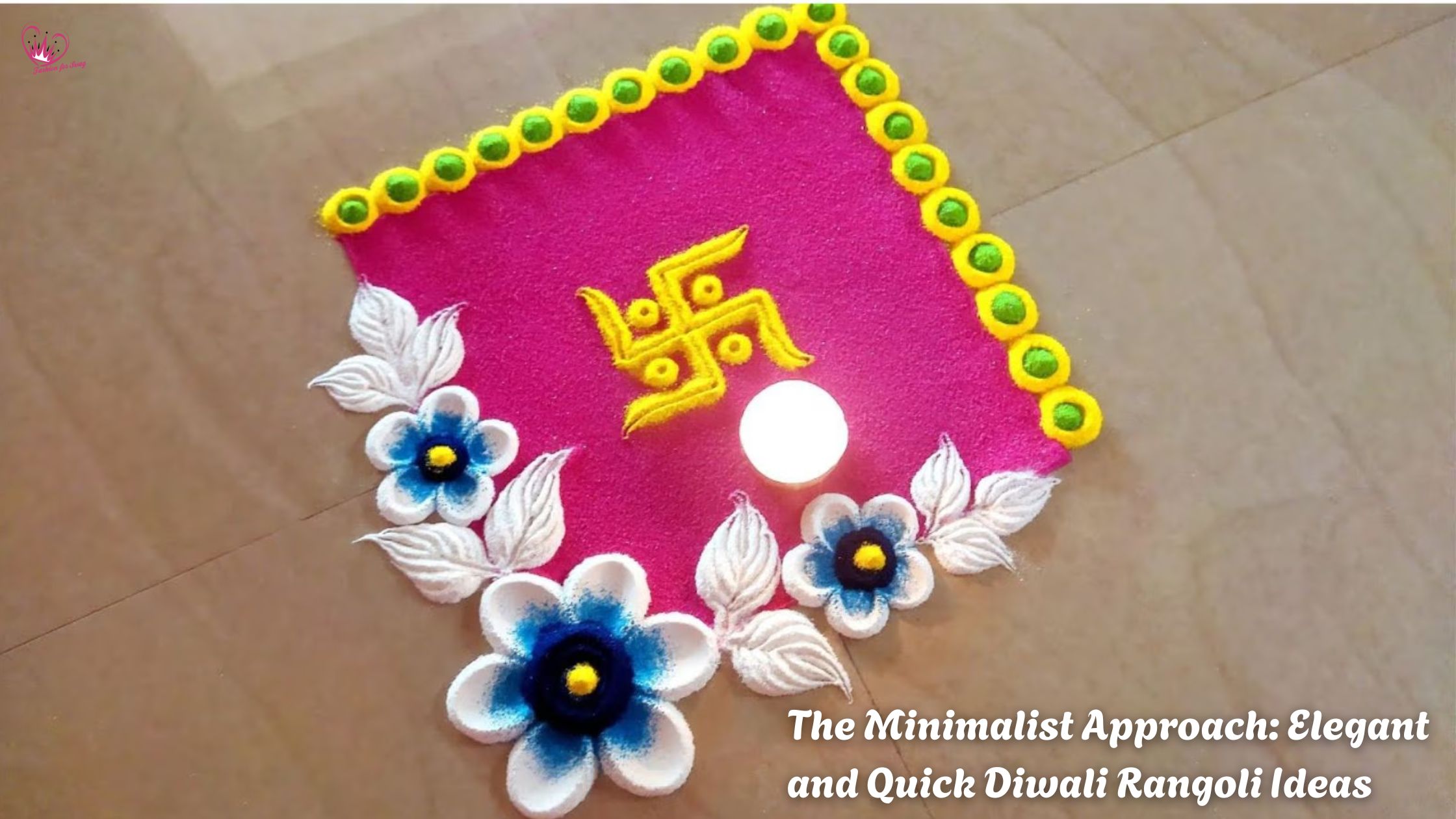 The Minimalist Approach: Elegant and Quick Diwali Rangoli Ideas