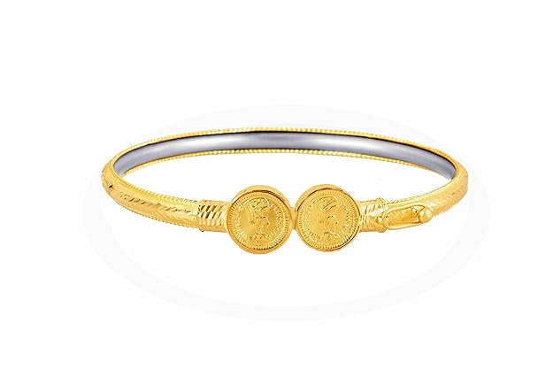 22k (916) Yellow Gold Bangle for Women