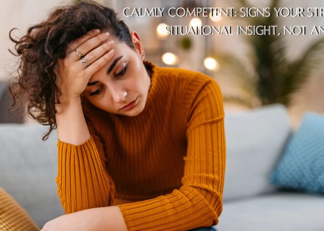 Calmly Competent: Signs Your Stress is Situational Insight, Not Anxiety