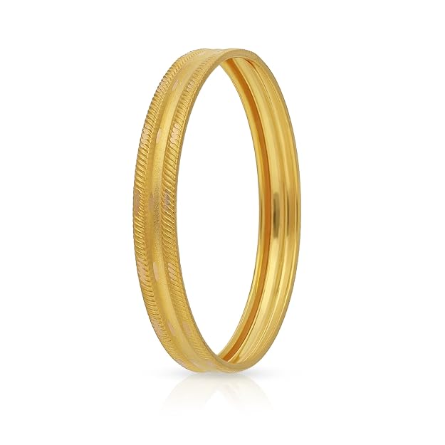 Gold and Diamonds Gold Bangle for Women