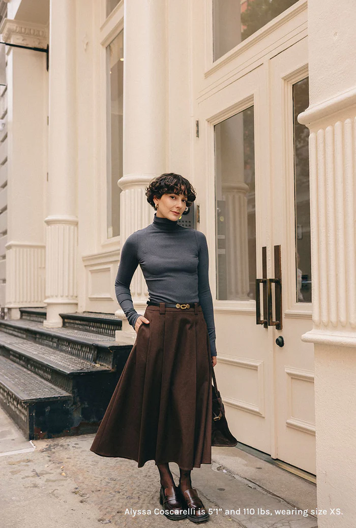 Ribbed Cashmere Turtleneck