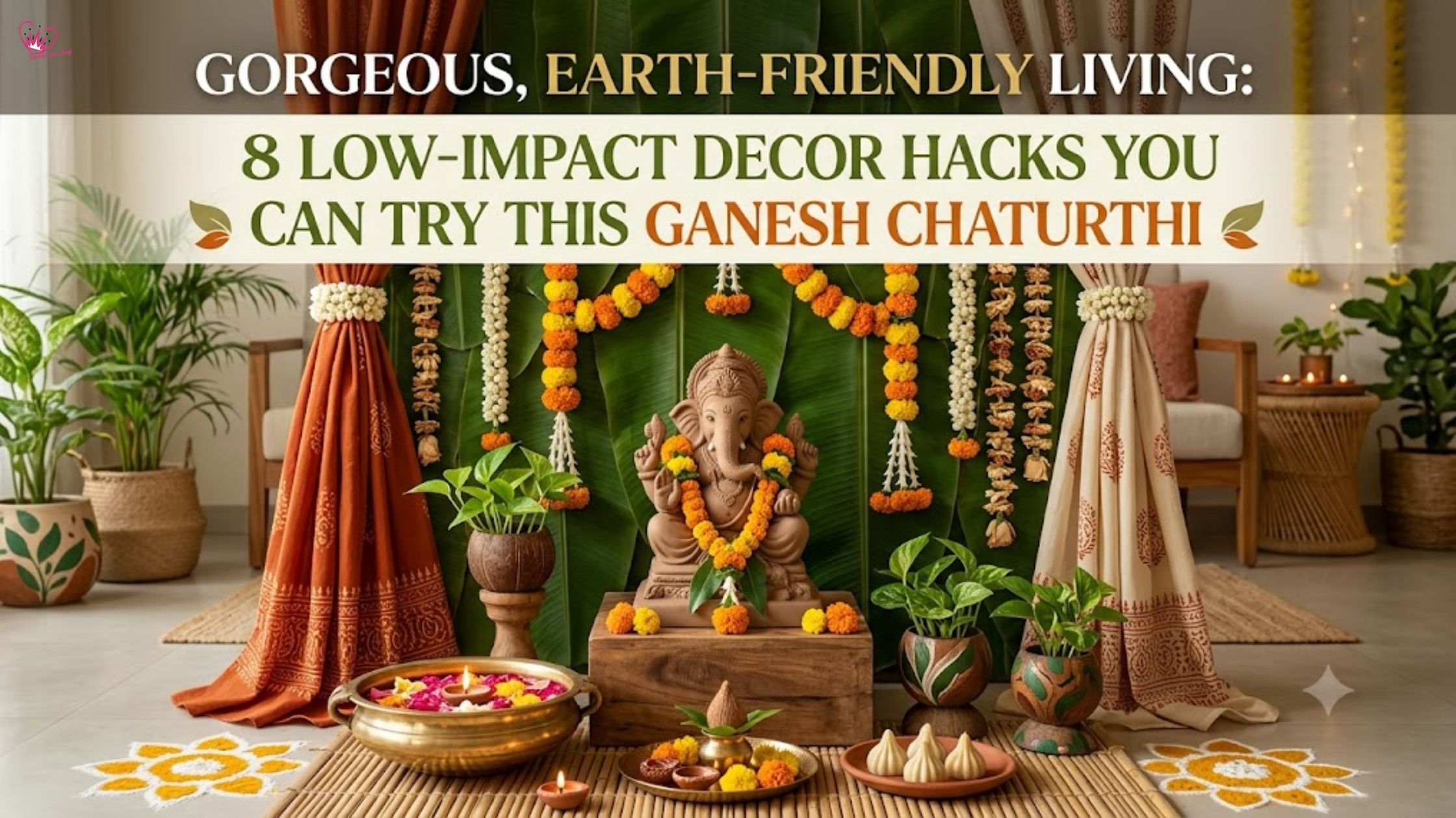Gorgeous, Earth-Friendly Living: 8 Low-Impact Decor Hacks You Can Try This Ganesh Chaturthi