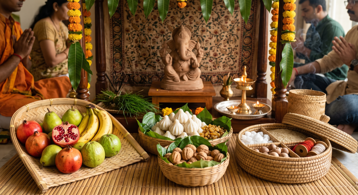 Use Handwoven Bamboo and Cane Baskets for Offerings